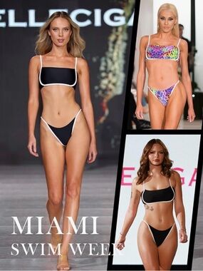 RELLECIGA womens adjustbale bandeau bikini set splicing color two piece.